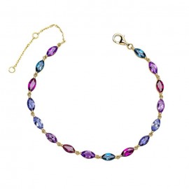 Exquisite Semi-Precious Stones Bracelet 